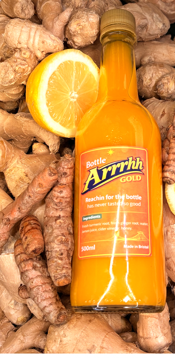 Bottle Arrrhh Gold 500ml Ginger, Lemon & Turmeric Shot